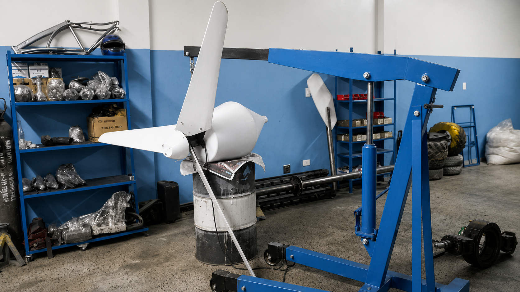 Proyecto de turbina eólica desarrollado por Motores Baks